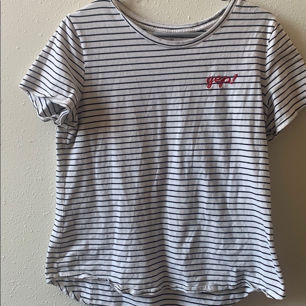 Yep striped tshirt